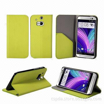 PU Flip Wallet Case for HTC One 2